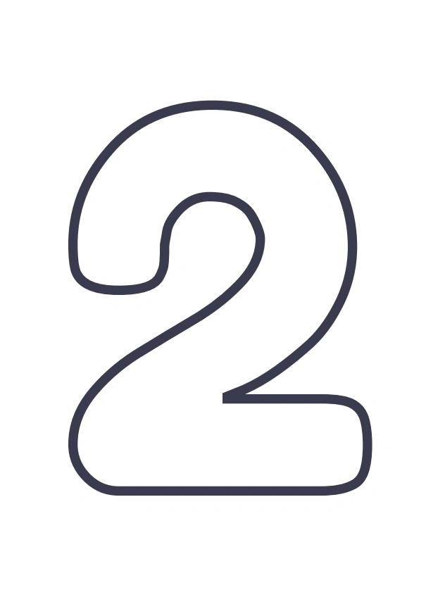 chiffre 2 a imprimer