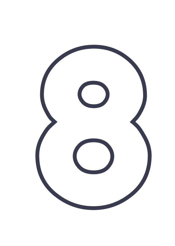 chiffre 8 a imprimer