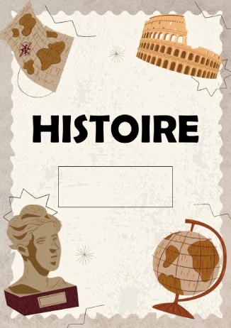 Pages De Garde HISTOIRE Pour Cahiers 2025 