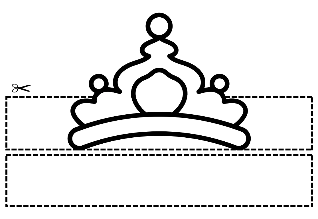 gabarit couronne princesse à imprimer