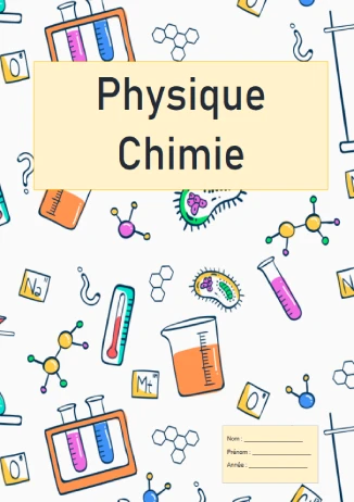Pages De Garde Physique Chimie Pour Cahiers 2025 