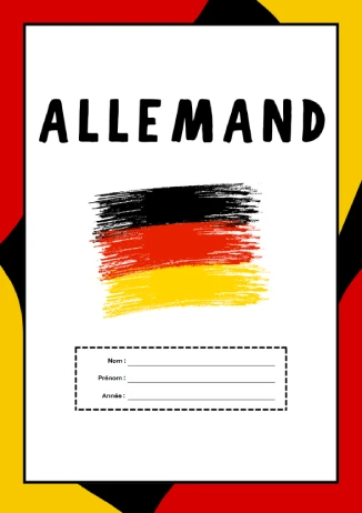 Pages De Garde ALLEMAND Pour Cahiers 2025 Pages De Garde ALLEMAND Pour Cahiers 2025