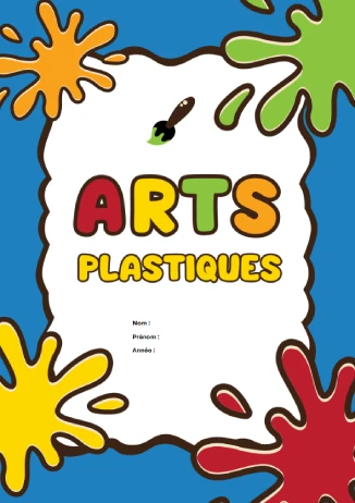 Pages De Garde ARTS PLASTIQUES Pour Cahiers 2025 
