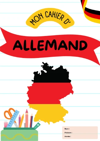 Pages De Garde ALLEMAND Pour Cahiers 2025 