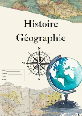 Pages De Garde Histoire G ographie Pour Cahiers 2025 