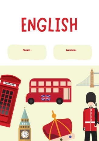 Page De Garde Cahier Anglais Page De Garde Anglais Imprimer Gratuit 