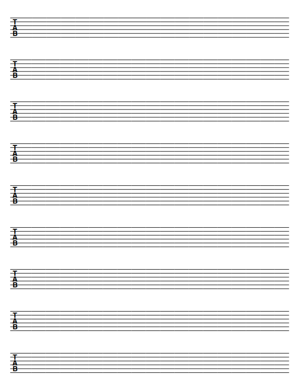 tablature guitare vierge pdf