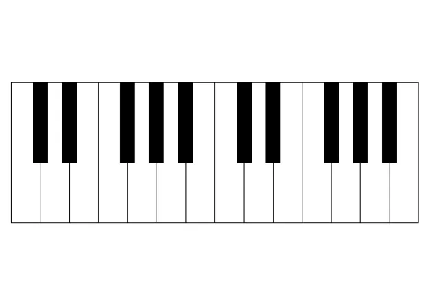 touche de piano a imprimer